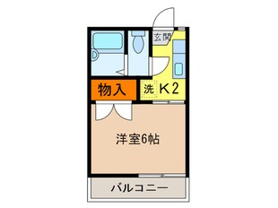 オレンジハイツＡ棟の物件間取画像